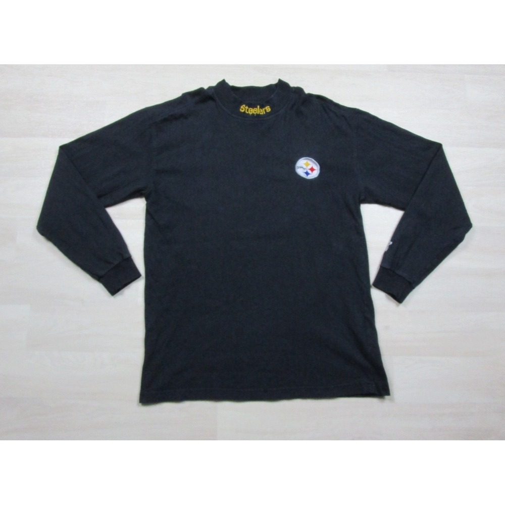 Vintage 90s Starter Pittsburgh Steelers Mock Neck Shirt (M) NFL Football
